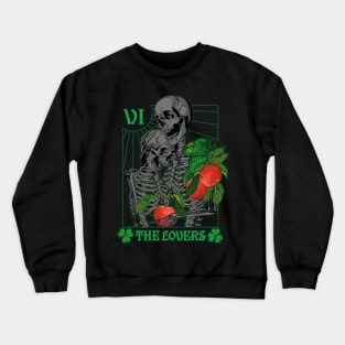 Tarot The Lovers VI Card Eden Garden Saint Patrick Crewneck Sweatshirt